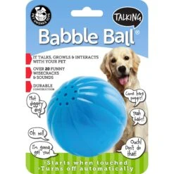 Pet Qwerks Talking Babble Ball Dog Toy -Pet Toys Shop 102274 PT3. AC SS1800 V1589901437