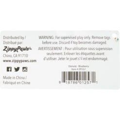 ZippyPaws Donutz Squeaky Plush No Stuffing Dog Toy 10 ZippyPaws Donutz Squeaky Plush No Stuffing Dog Toy -Pet Toys Shop 104035 PT3. AC SS1800 V1523637306