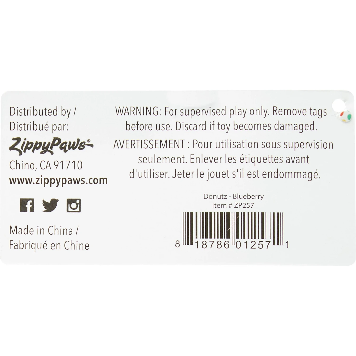 ZippyPaws Donutz Squeaky Plush No Stuffing Dog Toy 4 ZippyPaws Donutz Squeaky Plush No Stuffing Dog Toy - Image 4