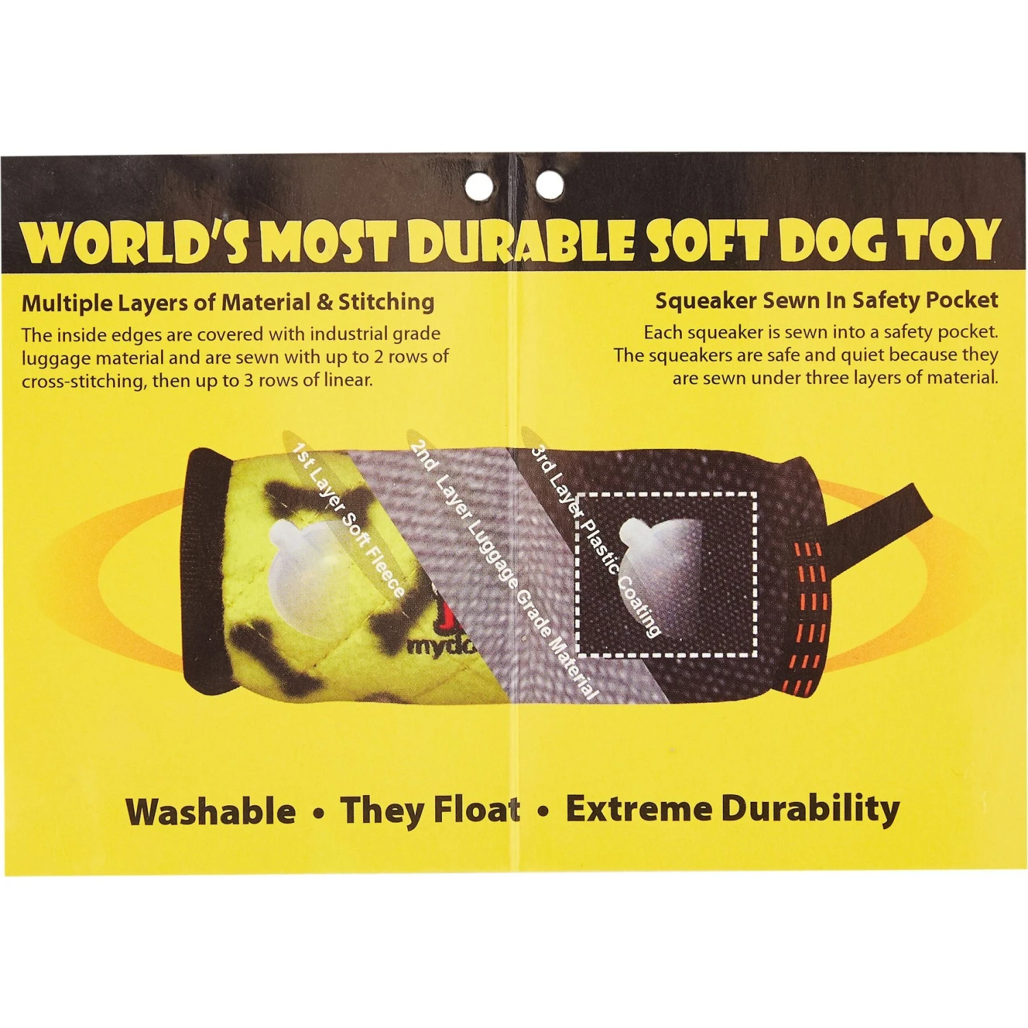 Tuffy's Ultimate Odd Ball Plush Dog Toy 7 Tuffy's Ultimate Odd Ball Plush Dog Toy - Image 7