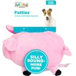 Outward Hound Fattiez Pig Squeaky Plush Dog Toy -Pet Toys Shop 116285 PT5. AC SS1800 V1636507678