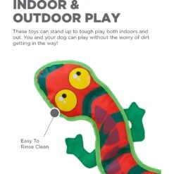 Outward Hound Fire Biterz Exotic Lizard Squeaky Dog Toy -Pet Toys Shop 116303 PT2. AC SS1800 V1636518393