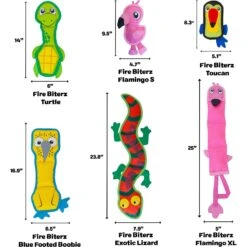 Outward Hound Fire Biterz Exotic Lizard Squeaky Dog Toy -Pet Toys Shop 116303 PT8. AC SS1800 V1525457847