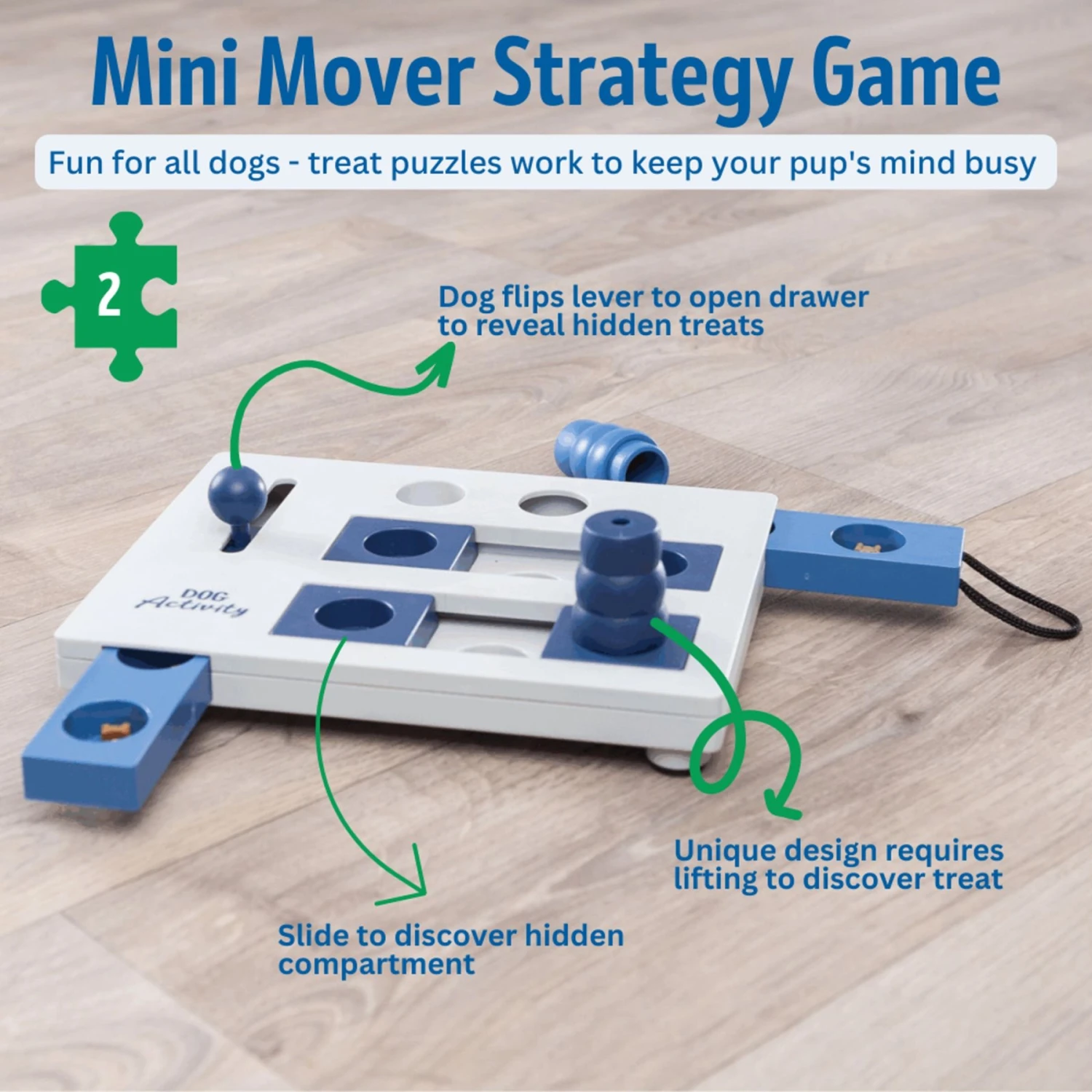 TRIXIE Mini Mover Activity Strategy Game Dog Toy, Level 3 4 TRIXIE Mini Mover Activity Strategy Game Dog Toy, Level 3 - Image 4