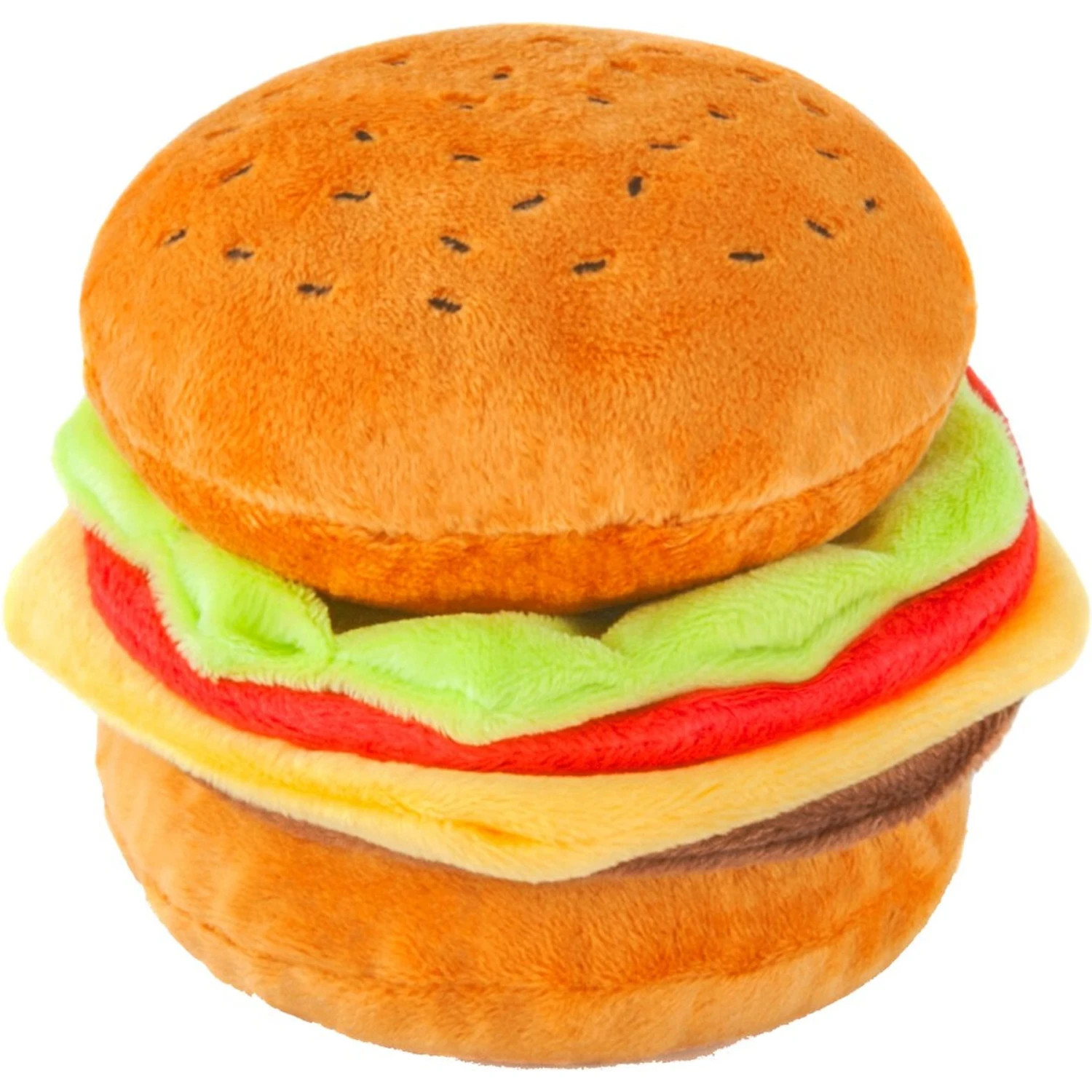 P.L.A.Y. Pet Lifestyle And You American Classic Food Burger Squeaky Plush Dog Toy 2 P.L.A.Y. Pet Lifestyle And You American Classic Food Burger Squeaky Plush Dog Toy - Image 2