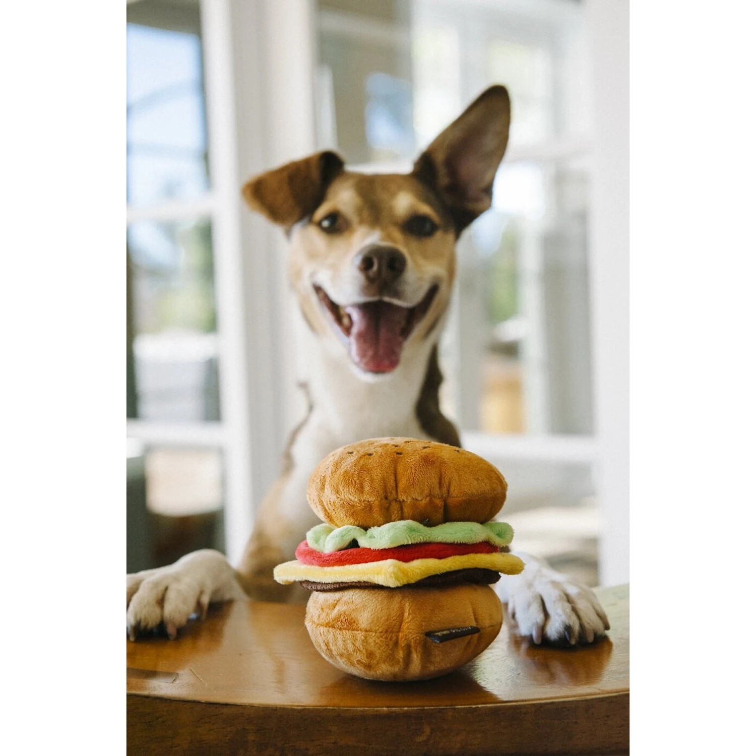 P.L.A.Y. Pet Lifestyle And You American Classic Food Burger Squeaky Plush Dog Toy 5 P.L.A.Y. Pet Lifestyle And You American Classic Food Burger Squeaky Plush Dog Toy - Image 5