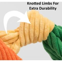 HuggleHounds Barnyard Durable Plush Corduroy Knottie Cow Squeaky Dog Toy -Pet Toys Shop 145373 PT7. AC SS1800 V1601001986