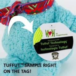 HuggleHounds Barnyard Durable Plush Corduroy Knottie Cow Squeaky Dog Toy -Pet Toys Shop 145373 PT8. AC SS1800 V1600998378