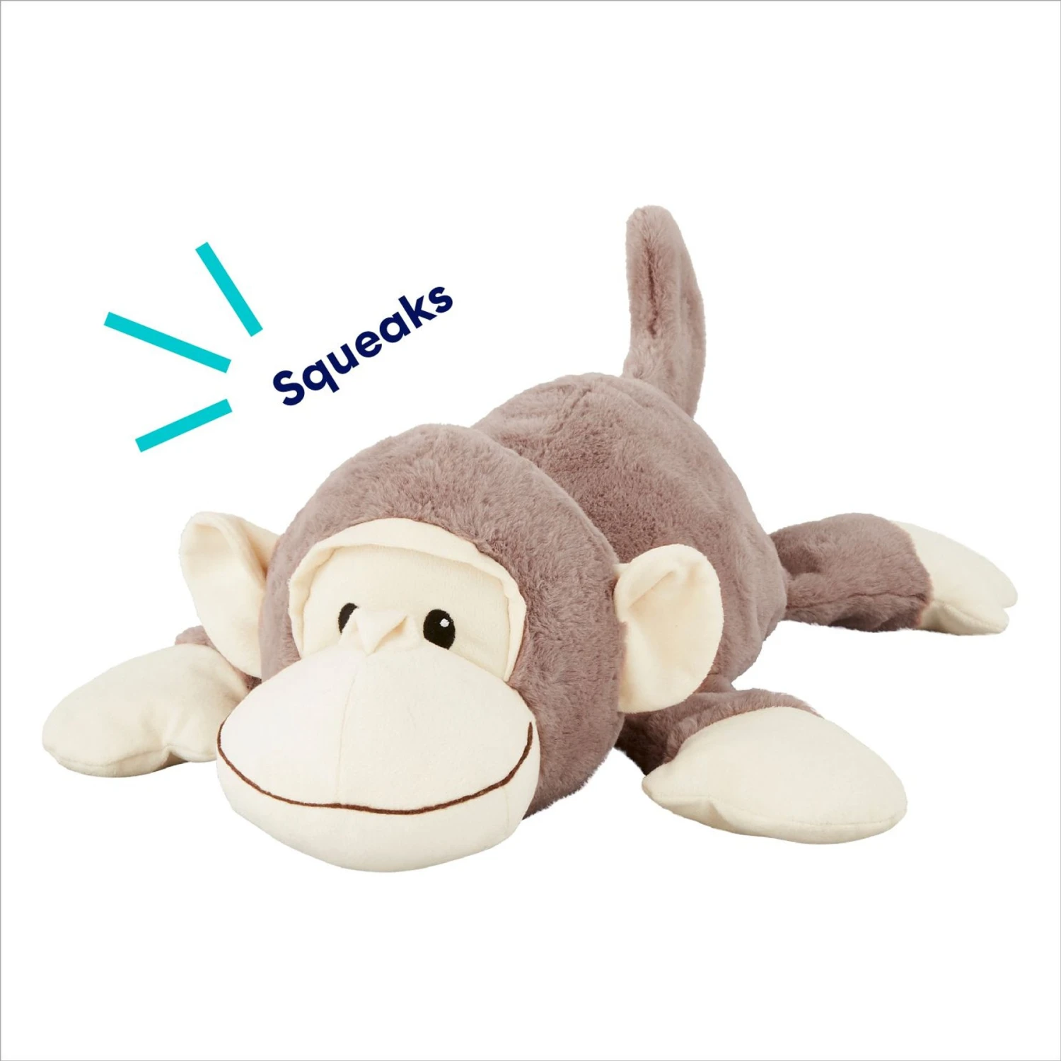 Frisco Monkey Plush Squeaky Dog Toy 3 Frisco Monkey Plush Squeaky Dog Toy - Image 3