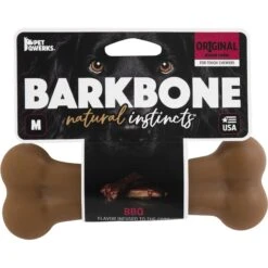 Pet Qwerks BarkBone BBQ Flavor Tough Dog Chew Toy