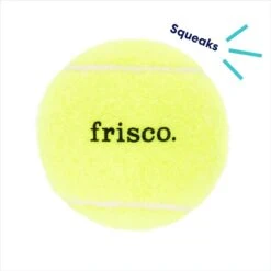 Frisco Fetch Squeaky Tennis Ball Dog Toy -Pet Toys Shop 152803 PT2. AC SS1800 V1691776693