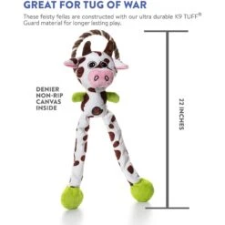 Charming Pet Thunda Tugga Leggy Cow Squeaky Plush Dog Toy -Pet Toys Shop 155141 PT6. AC SS1800 V1594677478