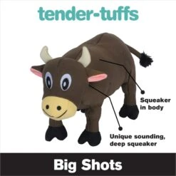 Snuggle Puppy Tender-Tuffs Plump Cow Tough Squeaky Dog Toy -Pet Toys Shop 155733 PT2. AC SS1800 V1667517680