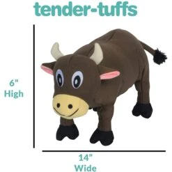 Snuggle Puppy Tender-Tuffs Plump Cow Tough Squeaky Dog Toy -Pet Toys Shop 155733 PT3. AC SS1800 V1667519417