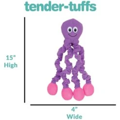 Snuggle Puppy Tender Tuffs Orange Octopus Tug-of-War Squeaky Dog Toy -Pet Toys Shop 155747 PT3. AC SS1800 V1667518032