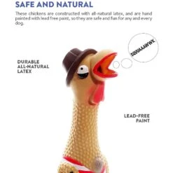 Charming Pet Squawkers Grandpa Gimpy Hip Squeaky Latex Dog Toy -Pet Toys Shop 162076 PT6. AC SS1800 V1594677352