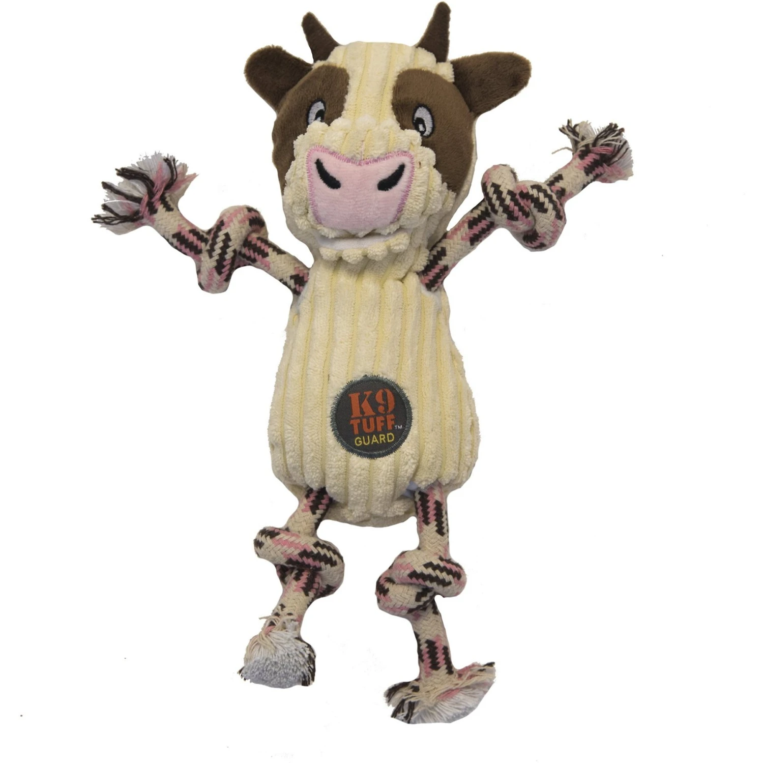 Charming Pet Ranch Roperz Cow Squeaky Plush Dog Toy 1 Charming Pet Ranch Roperz Cow Squeaky Plush Dog Toy