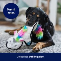 Frisco Unicorn Stuffing-Free Flat Plush Squeaky Dog Toy -Pet Toys Shop 174737 PT4. AC SS1800 V1695671061