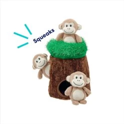 Frisco Monkeys In Tree Hide & Seek Puzzle Plush Squeaky Dog Toy -Pet Toys Shop 174759 PT3. AC SS1800 V1698345474