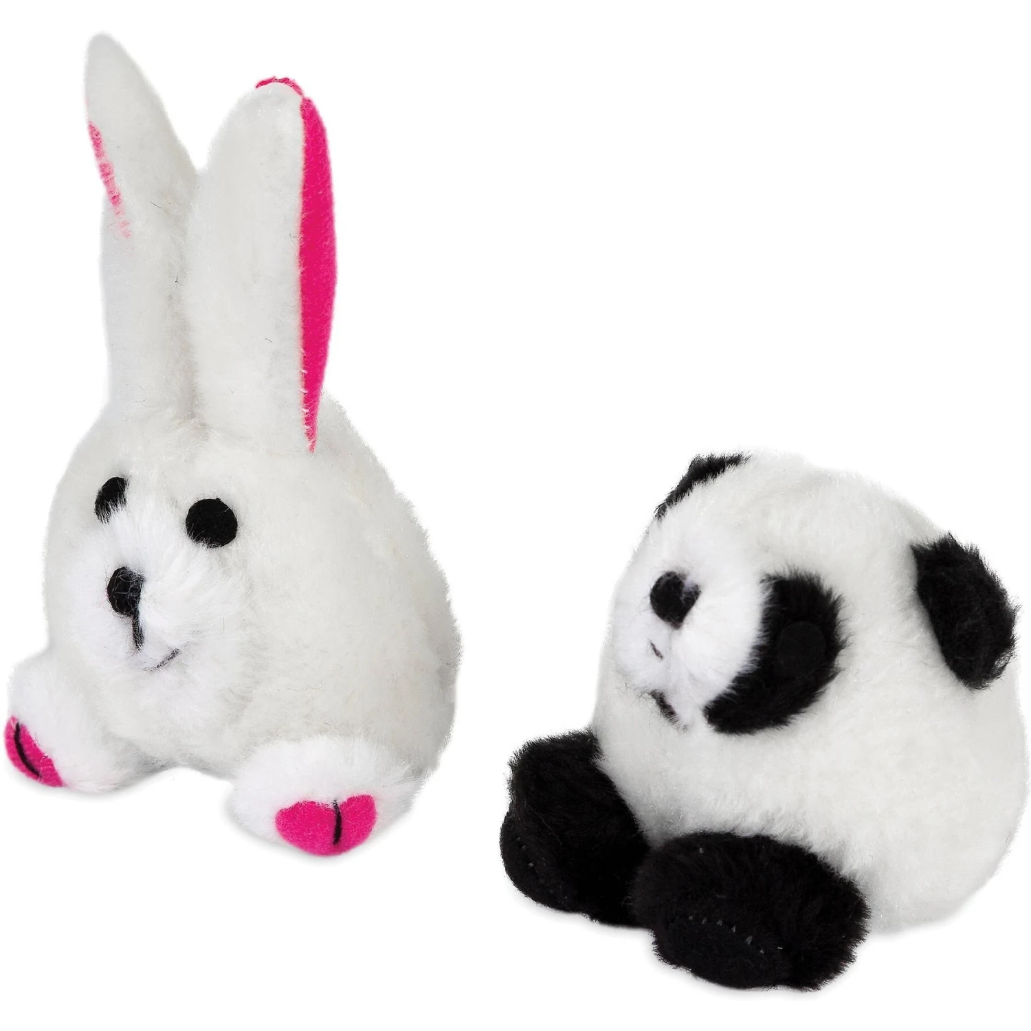 Zoobilee Squatter Panda & Rabbit Plush Puppy Toy, 2 Count 2 Zoobilee Squatter Panda & Rabbit Plush Puppy Toy, 2 Count - Image 2