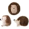 Pet Shop By Fringe Studio Hedgehogs All Day Squeaky Plush Mini Dog Toys, 3 Count