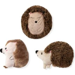 Pet Shop By Fringe Studio Hedgehogs All Day Squeaky Plush Mini Dog Toys, 3 Count