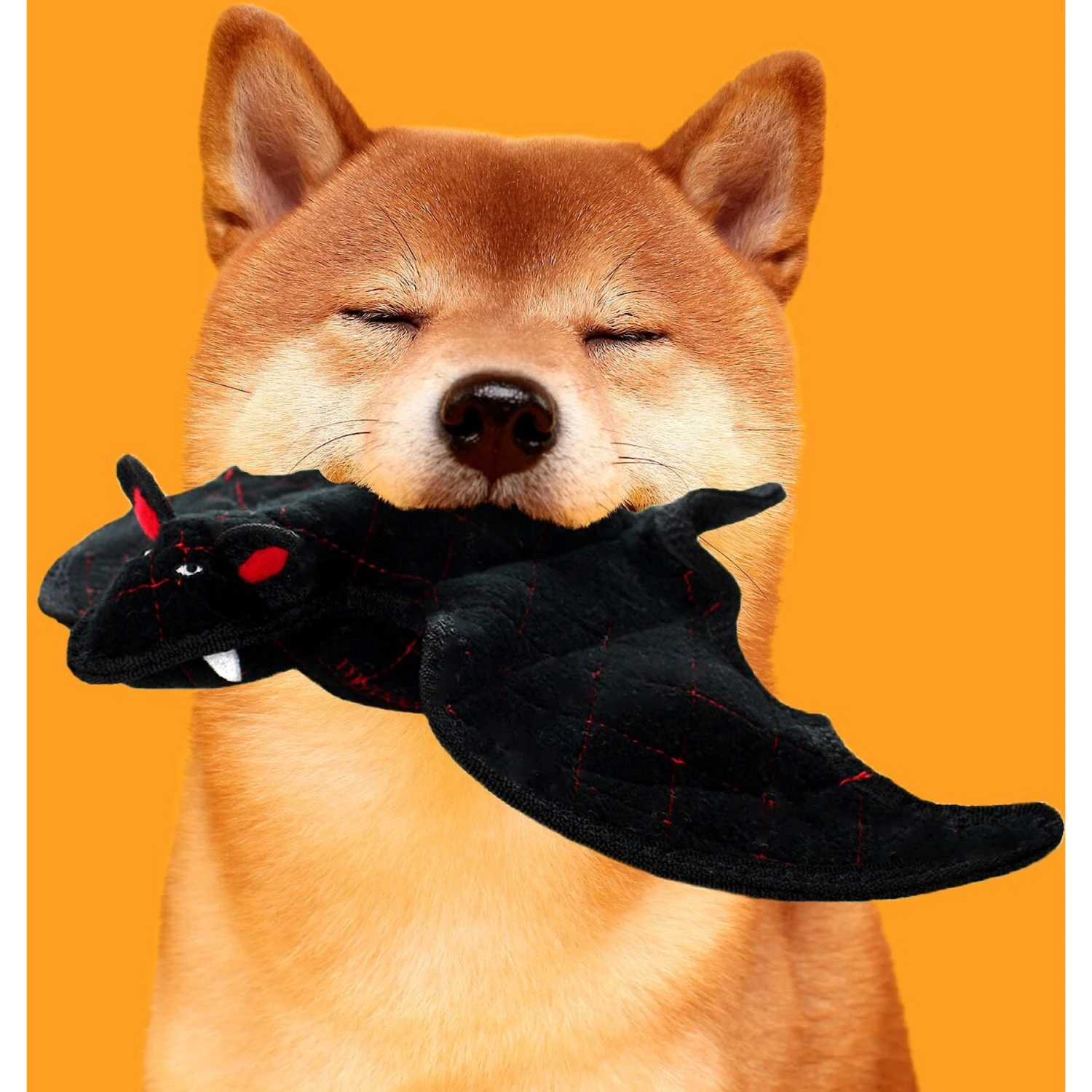 Tuffy's Desert Bat Squeaky Plush Dog Toy 3 Tuffy's Desert Bat Squeaky Plush Dog Toy - Image 3