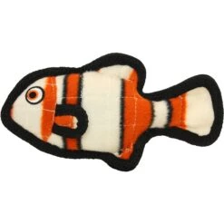 Tuffy's Ocean Creature Jr Fish Squeaky Plush Dog Toy