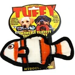 Tuffy's Ocean Creature Jr Fish Squeaky Plush Dog Toy -Pet Toys Shop 184095 PT5. AC SS1800 V1589570783