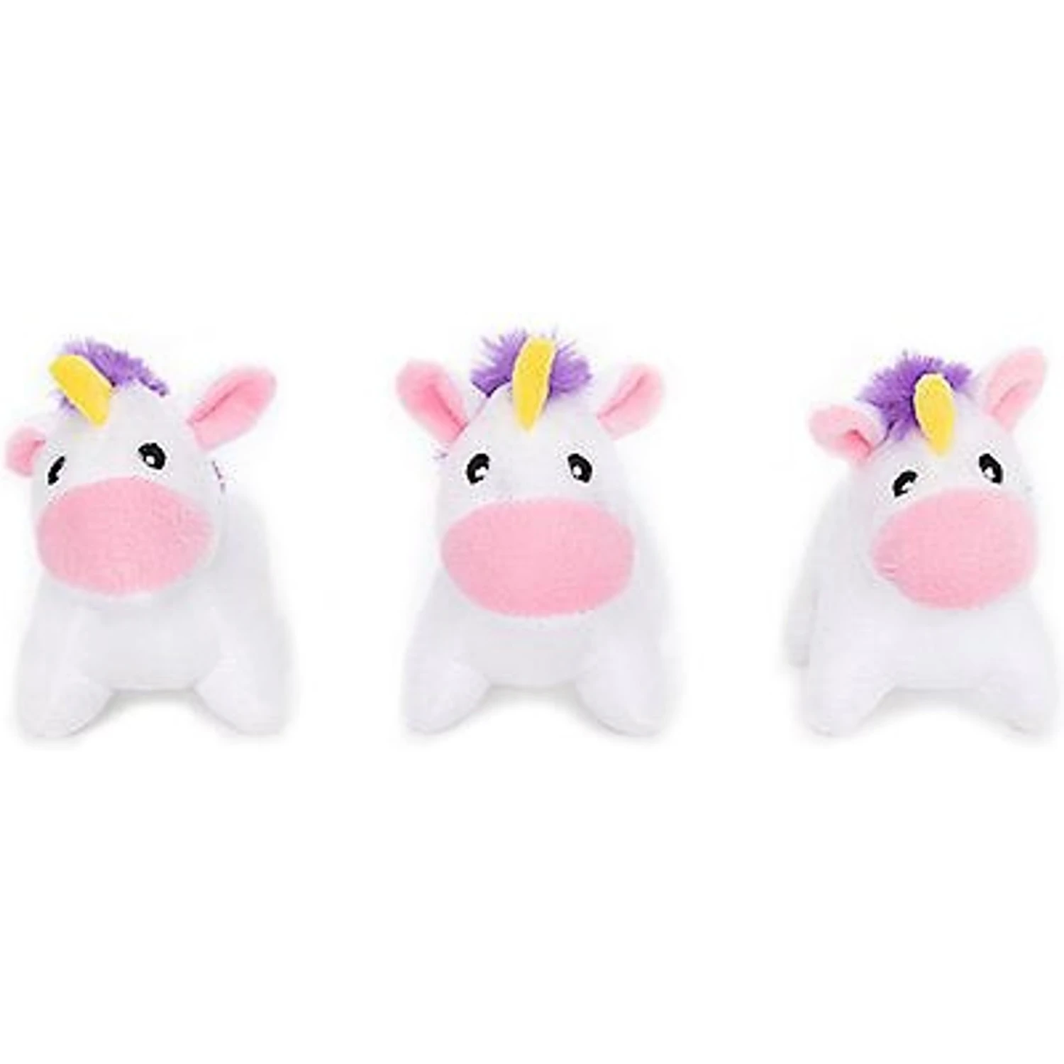 ZippyPaws Miniz Unicorns Dog Toy, 3 Count 1 ZippyPaws Miniz Unicorns Dog Toy, 3 Count