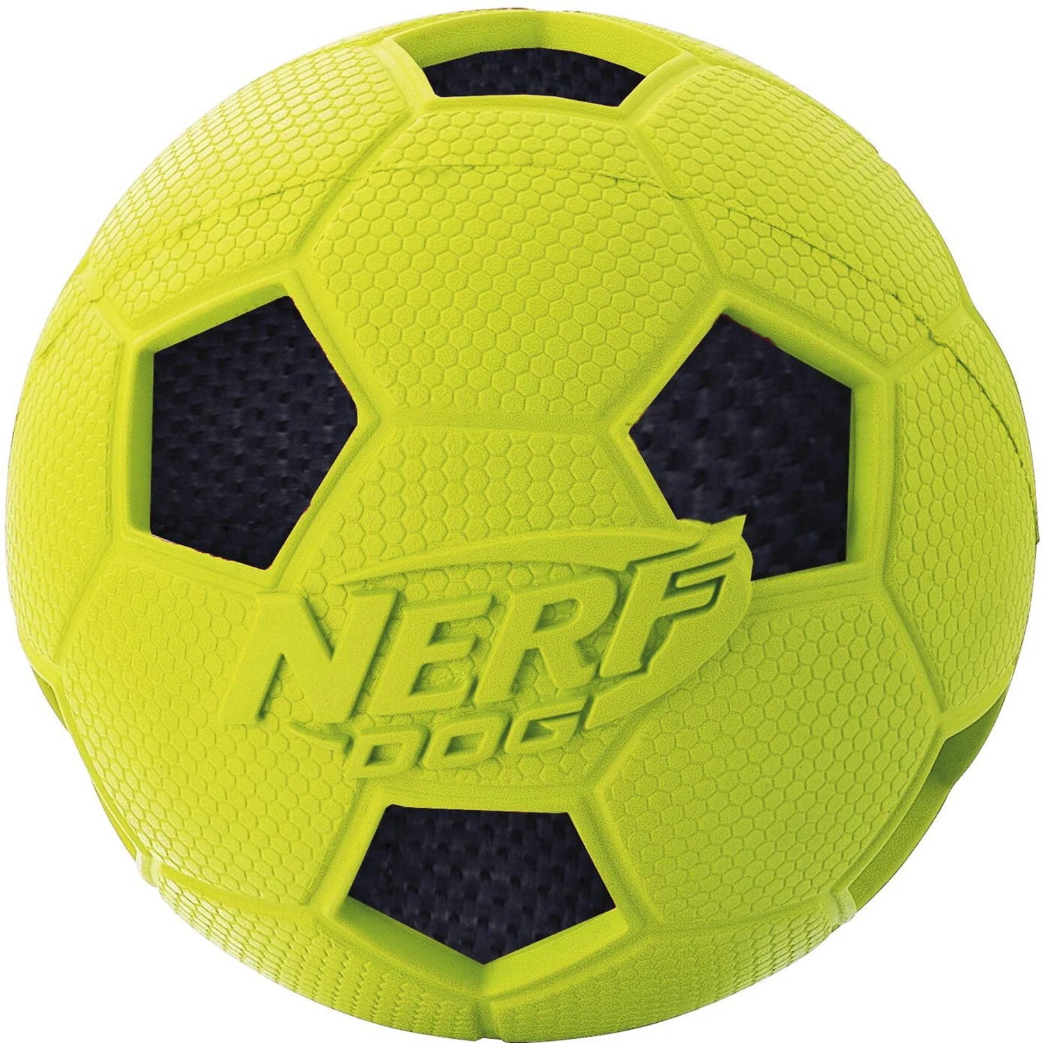 Nerf Dog Crunch Soccer Ball Dog Toy, 2 Count 2 Nerf Dog Crunch Soccer Ball Dog Toy, 2 Count - Image 2