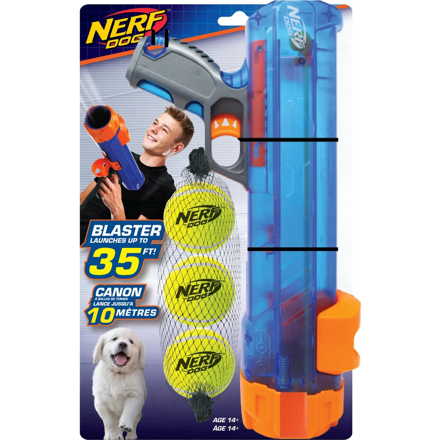 Nerf Dog Tennis Ball Translucent Blaster Dog Toy 1 Nerf Dog Tennis Ball Translucent Blaster Dog Toy