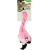 Ethical Pet Mini Skinneeez Pink Flamingo Stuffing-Free Squeaky Plush Dog Toy
