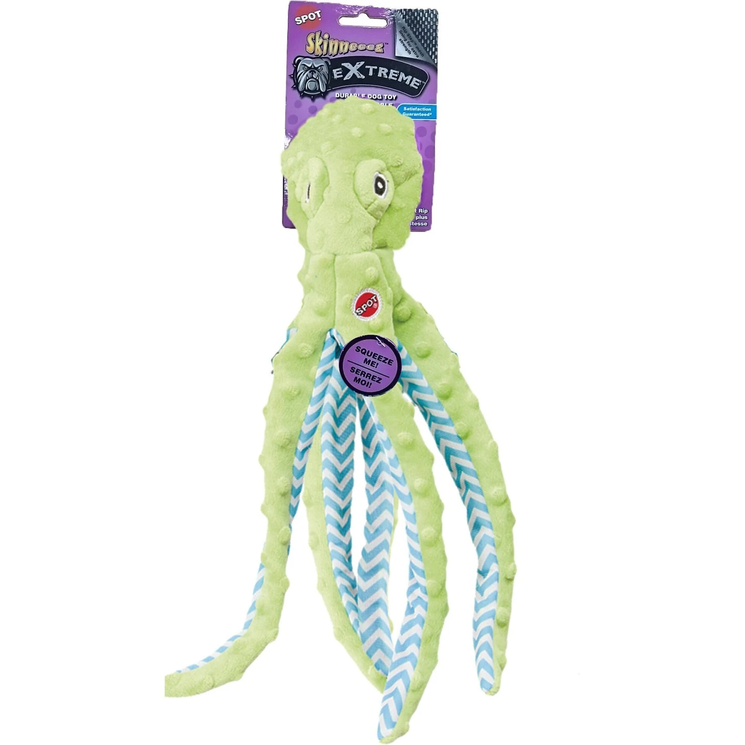 Ethical Pet Skinneeez Extreme Octopus Stuffing-Free Squeaky Plush Dog Toy, Color Varies 4 Ethical Pet Skinneeez Extreme Octopus Stuffing-Free Squeaky Plush Dog Toy, Color Varies - Image 4