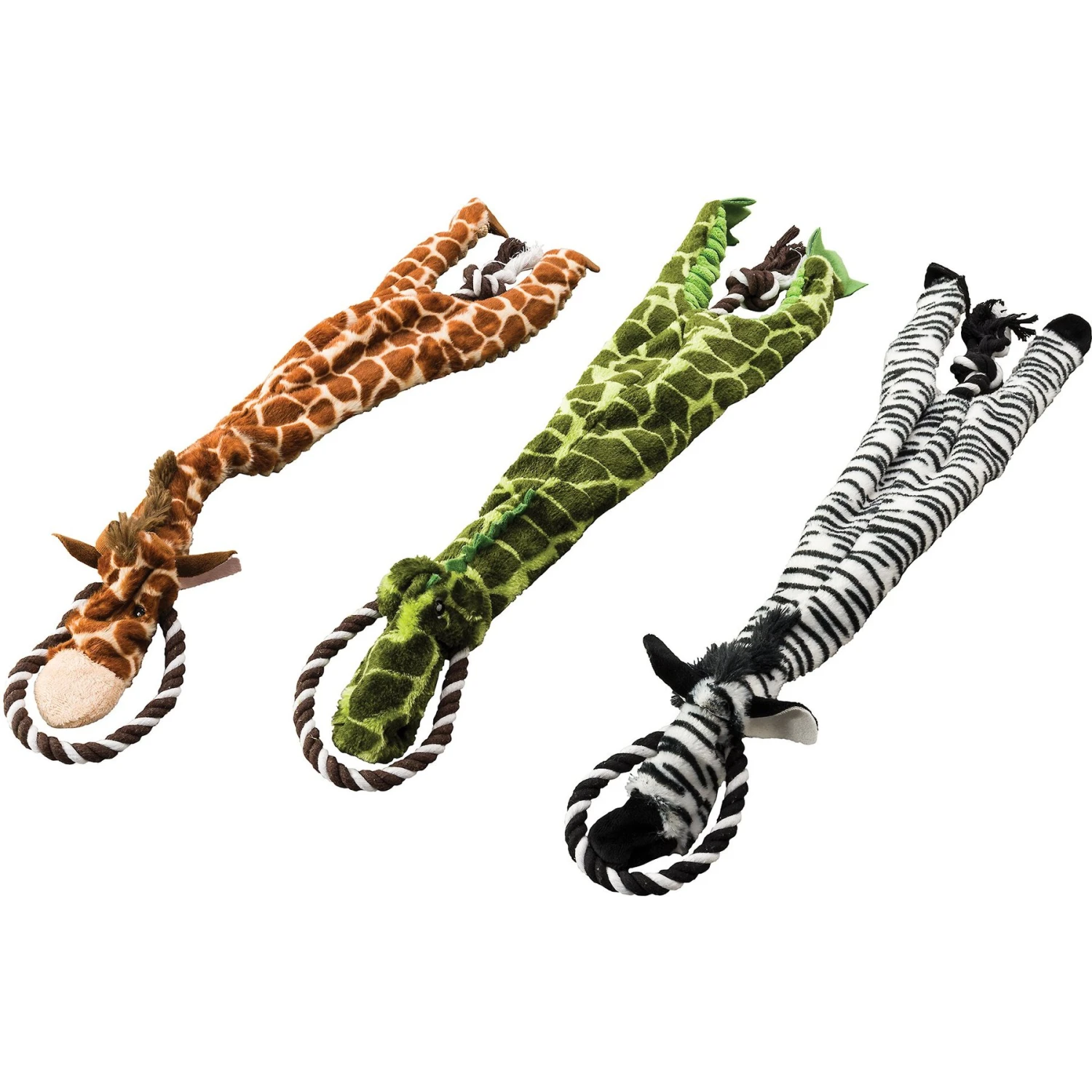 Ethical Pet Skinneeez Tugs Jungle Stuffing-Free Squeaky Plush Dog Toy, Color Varies 1 Ethical Pet Skinneeez Tugs Jungle Stuffing-Free Squeaky Plush Dog Toy, Color Varies