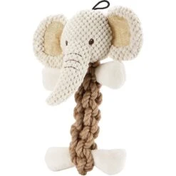 Petique Eco Pet Elephant Squeaky Hemp Dog Toy