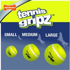 Nylabone Power Play Tennis Ball Gripz Dog Toy -Pet Toys Shop 195426 PT4. AC SS1800 V1658775747