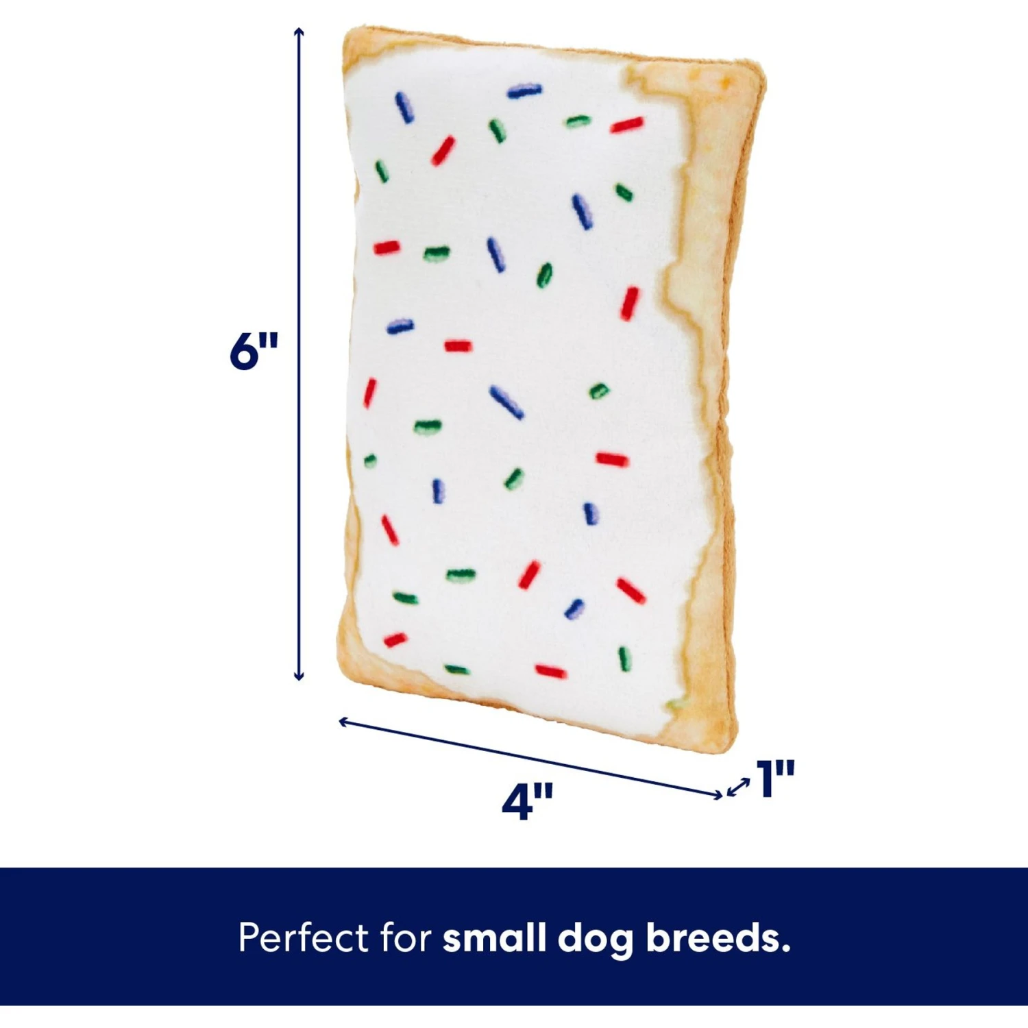 Frisco Frosted Pastry Stuffing-Free Flat Plush Squeaky Dog Toy 2 Frisco Frosted Pastry Stuffing-Free Flat Plush Squeaky Dog Toy - Image 2