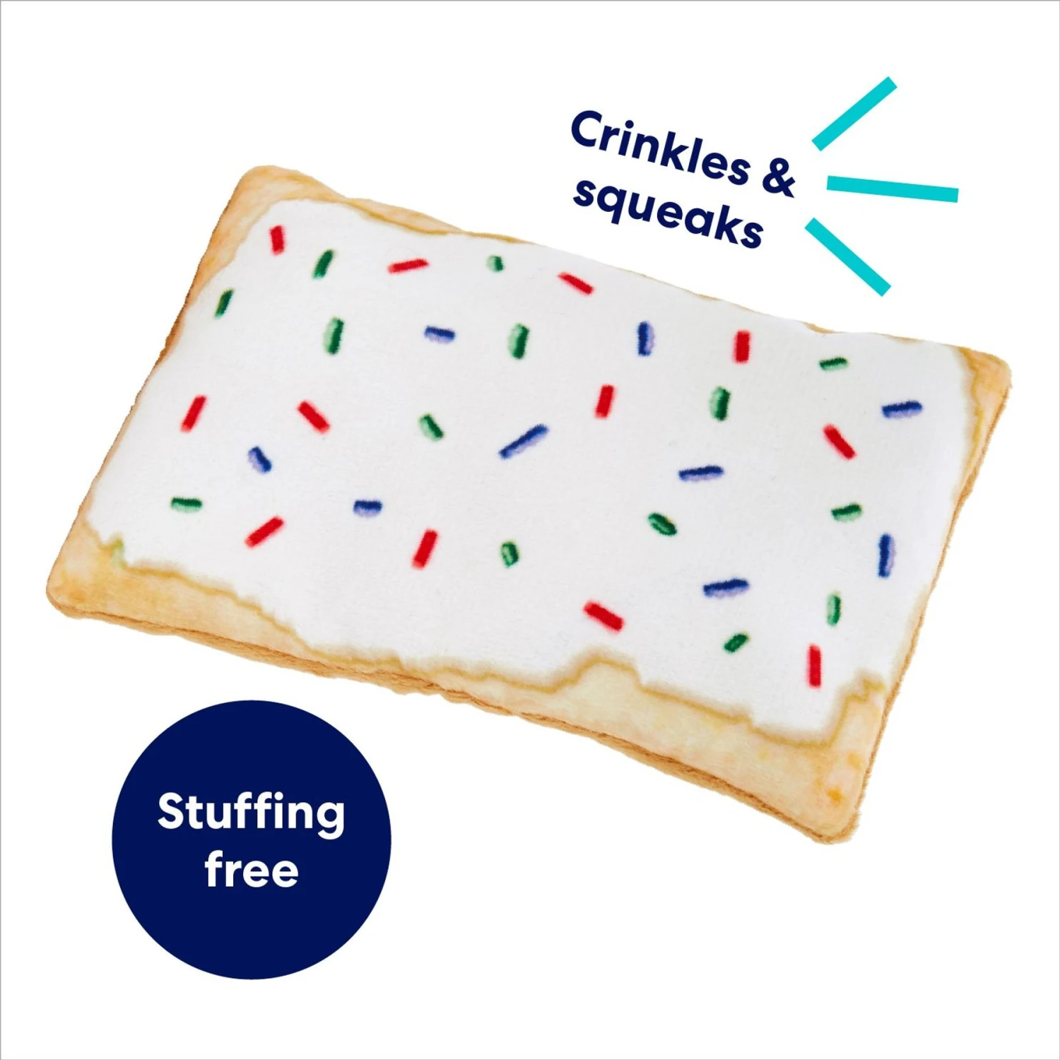 Frisco Frosted Pastry Stuffing-Free Flat Plush Squeaky Dog Toy 3 Frisco Frosted Pastry Stuffing-Free Flat Plush Squeaky Dog Toy - Image 3