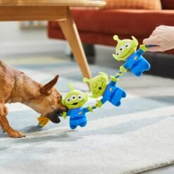 Pixar Aliens Plush With Rope Squeaky Dog Toy -Pet Toys Shop 220568 PT2. AC SS1800 V1612366368