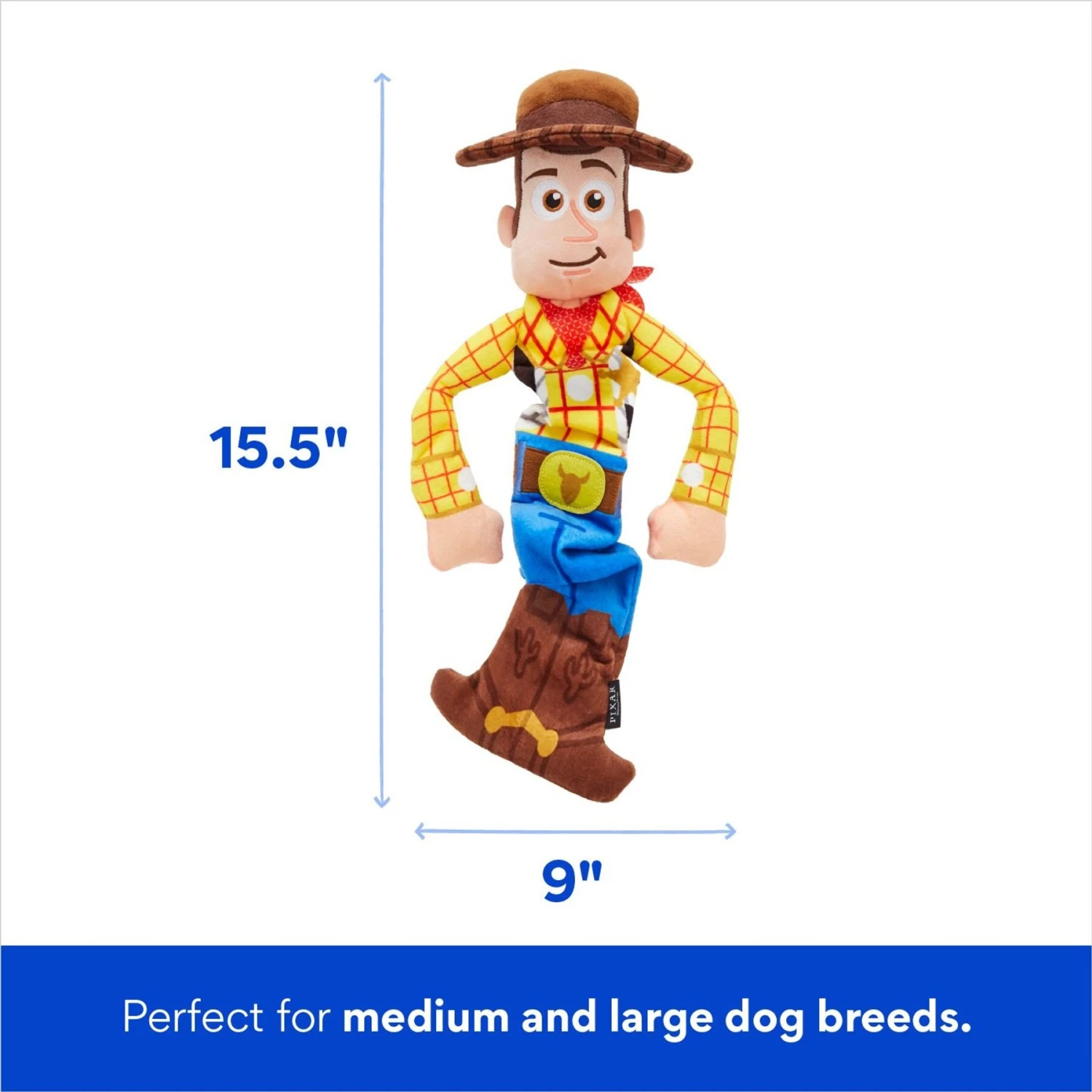 Pixar Woody Bungee Plush Squeaky Dog Toy 2 Pixar Woody Bungee Plush Squeaky Dog Toy - Image 2
