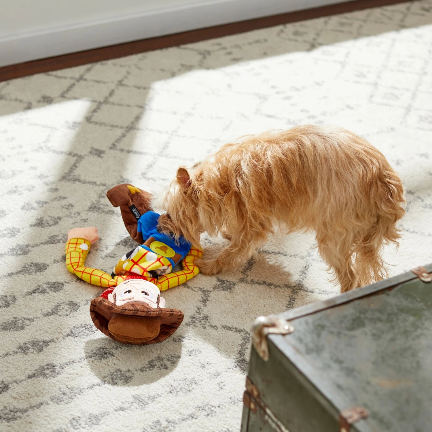 Pixar Woody Bungee Plush Squeaky Dog Toy 3 Pixar Woody Bungee Plush Squeaky Dog Toy - Image 3
