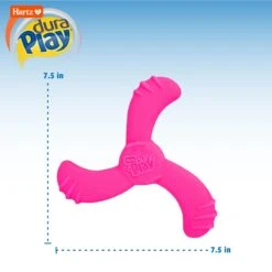 Hartz Dura Play Boomerang Bacon Scented Squeaky Latex Dog Toy, Color Varies -Pet Toys Shop 222813 PT2. AC SS1800 V1661201299