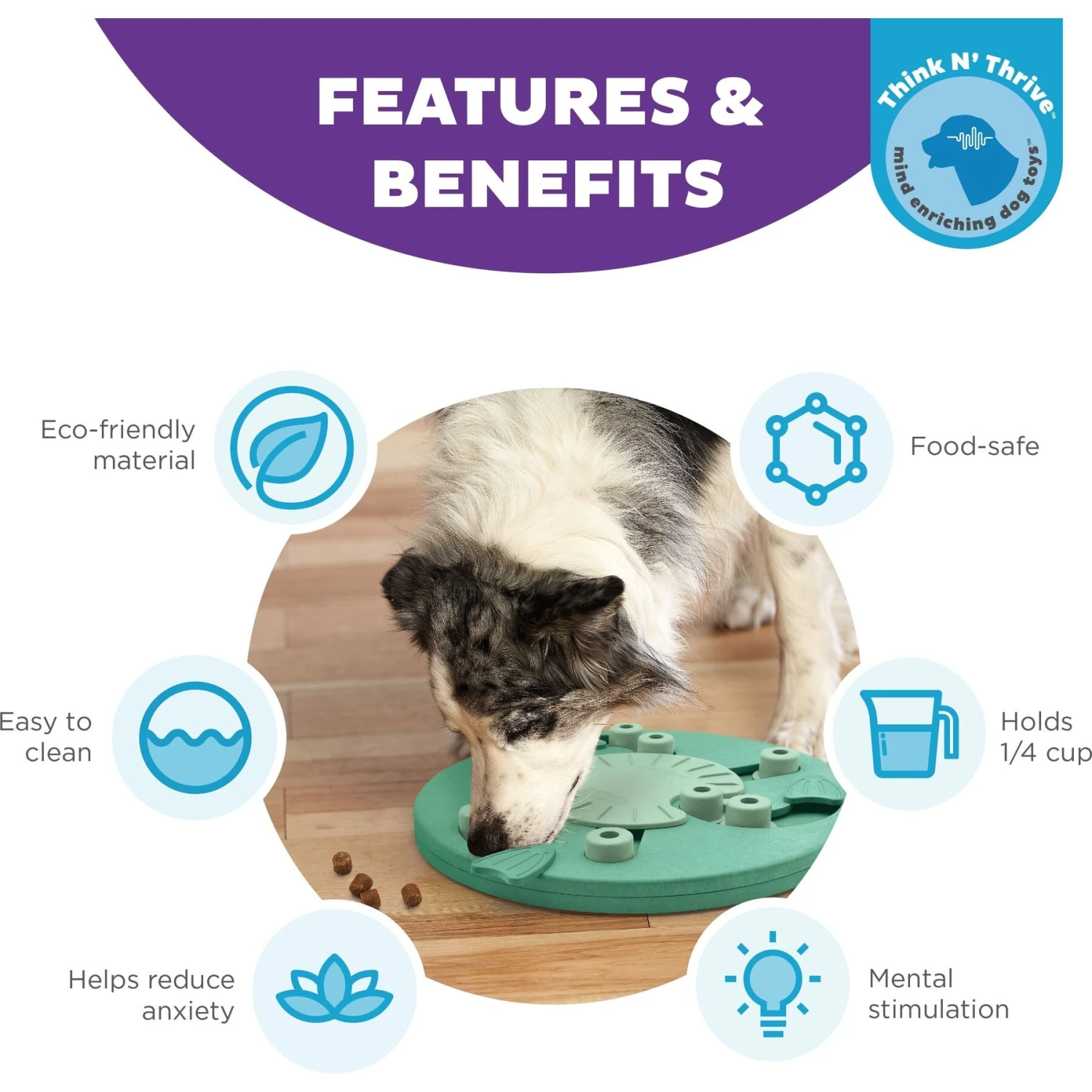 Nina Ottosson By Outward Hound Dog Worker Green Interactive Treat Puzzle Dog Toy 2 Nina Ottosson By Outward Hound Dog Worker Green Interactive Treat Puzzle Dog Toy - Image 2