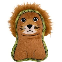 Outward Hound Xtreme Seamz Lion Squeaky Plush Dog Toy