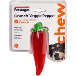 Petstages Crunch Veggie Pepper Tough Dog Chew Toy -Pet Toys Shop 227079 PT6. AC SS1800 V1636500449