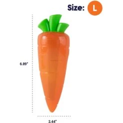 Petstages Crunch Veggie Carrot Tough Dog Chew Toy -Pet Toys Shop 227080 PT4. AC SS1800 V1636506487