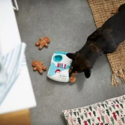 Frisco Holiday Milk & Gingerbread Cookies Hide & Seek Puzzle Plush Squeaky Dog Toy -Pet Toys Shop 233262 PT5. AC SS1800 V1665759769