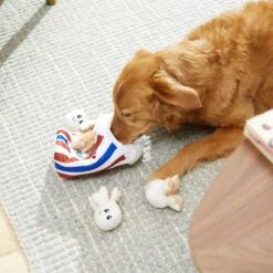 Frisco Zoomies & Chill Popcorn Hide & Seek Puzzle Plush Squeaky Dog Toy -Pet Toys Shop 241679 PT6. AC SS1800 V1610756768