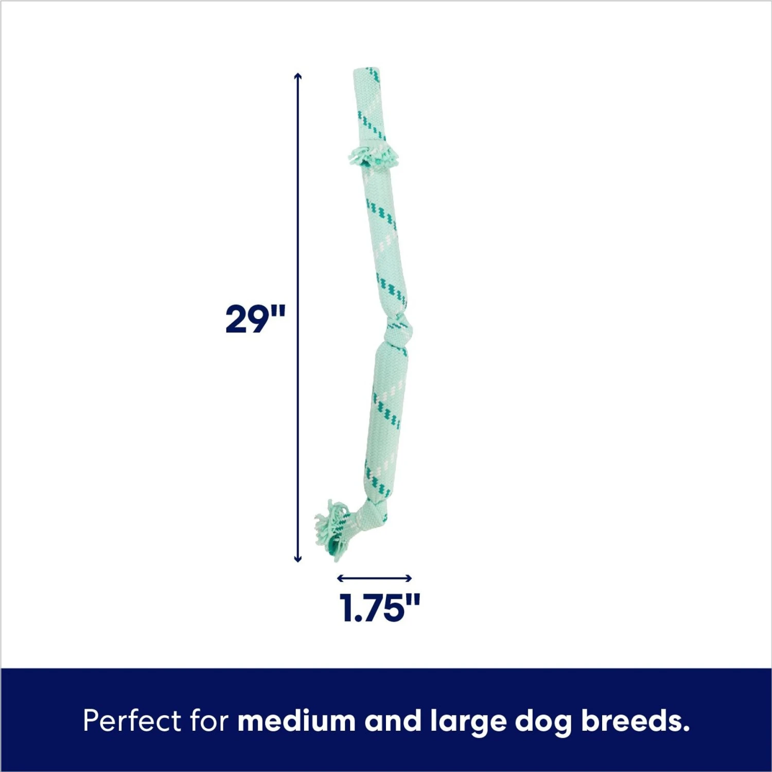 Frisco Double Fun Rope Crinkle Fetch Dog Toy 2 Frisco Double Fun Rope Crinkle Fetch Dog Toy - Image 2